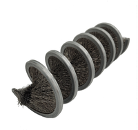 Brosse spirale industrielle en acier inoxydable sur mesure pour le nettoyage des câbles métalliques et l'élimination de la saleté