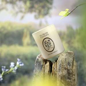 Bougie en cire de soja d'aromathérapie moderne à marque privée, série Tuileries Garden, emballage créatif mural ajouré, boîte cadeau faite à la main - Product Image 1