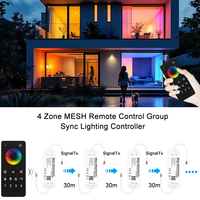 C303W IP68 impermeable WIFI 4 zonas malla RGB sincronización Tuya Smart Dimmer Control remoto piscina decoración proyecto controlador