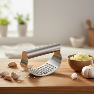 Garlic Press Swing Stainless Steel Professional Kitchen <b>Tool</b> For Mincing Garlic - Product Image 3