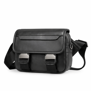 Sac bandoulière vintage pour homme de marque de luxe <span class=keywords><strong>Ama</strong></span>-zn 2025, style japonais carré décontracté, été, logo bouton, cuir PU - Product Image 5