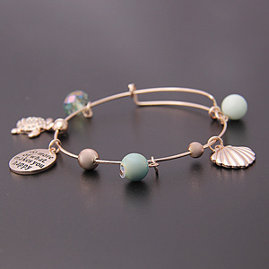 V & R idiota Placa <span class=keywords><strong>de</strong></span> cuentas <span class=keywords><strong>de</strong></span> vidrio colgantes Alex pulseras <span class=keywords><strong>de</strong></span> <span class=keywords><strong>pandora</strong></span> y Ani chapado en <span class=keywords><strong>oro</strong></span> <span class=keywords><strong>rosa</strong></span> <span class=keywords><strong>pulsera</strong></span> <span class=keywords><strong>de</strong></span> estiramiento - Product Image 6