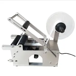 MT-50 Manual Small Round Oval Bottle Labeling Machine For Glass Bottle