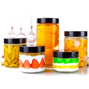 Supply 500g 380ml Square Glass Honey Bottle/jar Storage Jam Sauce Canned Glass Jar For Pickle With Metal Lids