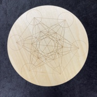 Vente en gros de supports de décoration en bois pour cristaux de guérison naturels, pierres précieuses, chakras, Reiki, énergie, Wicca