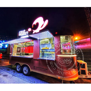 Carro de comida multifuncional móvil estándar americano de 16 pies con certificación DOT, remolque de comida, camión de comida personalizado - Product Image 3