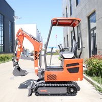Envío Gratis, Mini Excavadora SDJK de 1, 2 y 3.5 Toneladas, Mini Excavadora Agrícola con Motor Kubota, Mini Excavadora de Cadenas