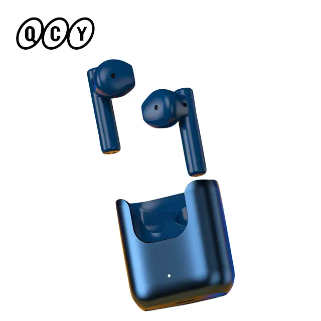 2021 new 100% original QCY T12S type c binaural wireless blue tooth low price Semi-in-ear earbuds earphones