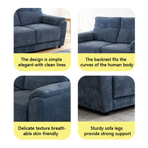Sofá de Tela Minimalista Moderno de Estilo Americano, Cómodo para Estar Sentado Durante Mucho Tiempo en la Sala de Estar, No se Deforma - Product Image 6