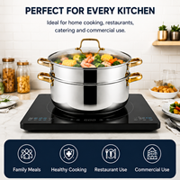 Ensemble de casseroles et marmites de cuisson en acier inoxydable avec couvercles et fond encapsulé, pour la cuisson à la vapeur, vente en gros, directement de l'usine