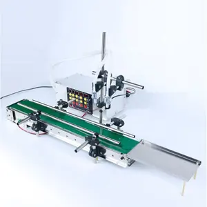 Automatic Peristaltic Pump Small Liquid Filling Four Line Conveyor Belt Filling Machine