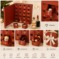 Fabrication d'échantillons de parfum, emballage de luxe en tiroir, emballage cadeau personnalisé en papier, solution d'emballage de collection, boîte de calendrier de l'avent 10 jours
