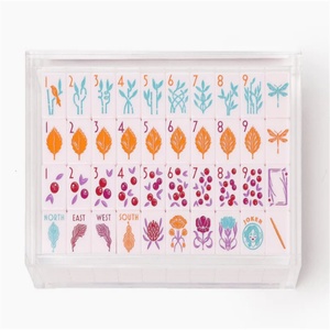 Acrylic Eco-friendly 3mm Display Box with Customized Color and Custom Logo for Mahjong Line Tiles Yageli Brand <b>Model</b> Candy - Product Image 2