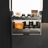Vbosr Hydraulischer Modularer Edelstahl-Aufzug Ausziehbarer Küchenlift-Korb Abklappbares Regal Küchenschrank-Organizer