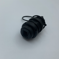 Adaptador de Fibra Óptica Industrial IP68 Impermeable Gtech, Acoplador Mini SC Preconectorizado para Exteriores, FTTH FTTA 5G Base