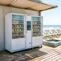 Distributeurs automatiques de snacks et de boissons avec écran tactile, paiement mobile et accepteur de billets