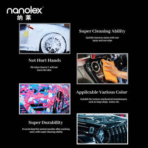 شامبو نانوليكس 203 سعة 500 مل للغسيل الأولي للسيارات، سائل تنظيف محايد للسيارات، مستلزمات العناية بالسيارات، مواد كيميائية للتفاصيل، شامبو رغوة ثلجية - Product Image 2