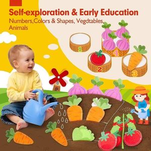 <span class=keywords><strong>Libro</strong></span> de Fieltro Educativo para la Primera Infancia, Juguetes Educativos para Niños de 2 a 4 Años, Unisex, Herramientas de Aprendizaje sobre Frutas, Animales de Granja y Árboles - Product Image 2