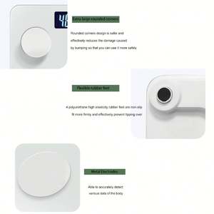 ميزان رقمي ذكي جديد لقياس دهون الجسم من مصنع تشانغشي، يتحكم في وزن يصل إلى 180 كجم، عالي الجودة - Product Image 5