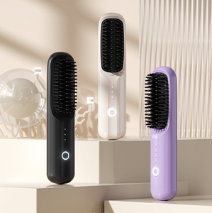 Cepillo Eléctrico Inalámbrico USB para Cabello con Iones Negativos, Portátil, Simple, con Calentamiento, Herramienta Útil para Peinar y Alisar el Cabello - Product Image 1