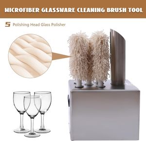 เครื่องขัดและอบแห้งแก้วสแตนเลส 5 หัว สำหรับใช้ในบาร์ ร้านอาหาร และคาเฟ่ - Product Image 4