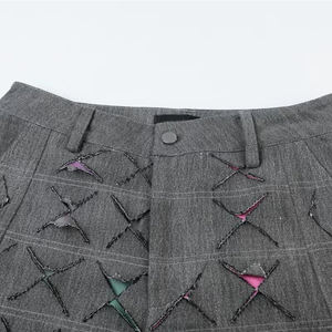 DiZNEW 2022 pantaloni larghi larghi in cotone stile esterno di alta qualità con fori pantaloni Cargo paracadute da uomo - Product Image 4