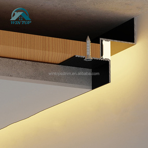 Profilo LED in Alluminio Incassato per Illuminazione Lineare, Copertura per Cartongesso, Battiscopa LED in Alluminio per Soffitti - Product Image 2