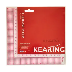 Thước Nhựa Hình Chữ L Cho Khu Vực May Vá/Thiết Kế Thời Trang 8 ''& <span class=keywords><strong>16</strong></span> <span class=keywords><strong>CM</strong></span> Thước Kẻ Hình Chữ L Linh Hoạt #5808 - Product Image 1