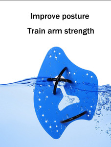Palmes de natation pour l'entraînement - Ailerons de main en silicone Ren pour booster la vitesse de natation - Product Image 3