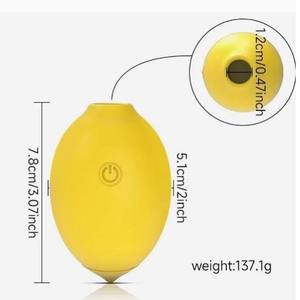 Massaggiatore Personale Femminile Lemon, Massaggiatore Corpo a Vibrazione a 10 Velocità con Funzione di Aspirazione, Prodotto per il Benessere Femminile in Silicone Impermeabile - Product Image 3