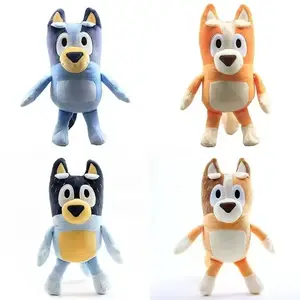 Cartoon Anime Bluei Dog Plush Toys Bingo Family Stuffed Animals Doll Plush Toys Kids Toys For Children Gifts