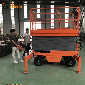 Manual operated scissor lifting platform with CE certificate exported mobile scissor lift 4m to 18m