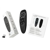 Universal G10S Pro Retroiluminación BT 2,4G Mini Control remoto inteligente por voz Airmouse Controles Fly Air Mouse para Google Android Tv Box