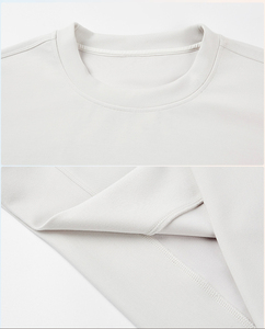 RUIQUWIN-Jersey de Cuello Redondo para Mujer, Sudadera Corta Informal de Manga Larga Elástica de Gran Tamaño, Ropa de Salón - Product Image 4