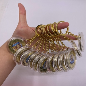 พวงกุญแจเหรียญเหล็กชุบทองลายเซนต์เซย่าอนิเมะญี่ปุ่น 12 แบบ มีสินค้าพร้อมส่ง - Product Image 1