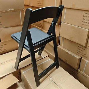 Sillas Plegables de Resina Negra Acolchadas para Eventos al Aire Libre, Banquetes, Alquiler, Apilables, Portátiles, para Hoteles de Lujo, para Uso en Apartamentos y Salas de Estar - Product Image 6