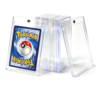 Étui de protection transparent en acrylique 35PT pour cartes à collectionner, personnalisé, à scellage ultrasonique, pour cartes gradées, cartes de baseball et cartes CGC, compatible Pokémon