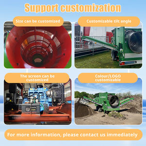 <span class=keywords><strong>Mobile</strong></span> Compost Trommel Oberboden Screener Sieben Boden Sieb anlage Sand Trommel Sieb anlage zum Verkauf - Product Image 3