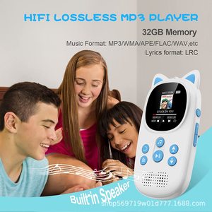 Reproductor de Música MP3/FLAC para Niños con Diseño de Dibujos Animados, Radio FM, Grabadora de Voz, Mini Portátil de 64 GB, Plástico, Batería de Más de 20 Horas, OEM/ODM - Product Image 3