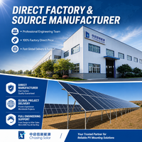 Système de support au sol solaire en aluminium antirouille, support de montage au sol résistant au vent et à la neige pour panneaux photovoltaïques