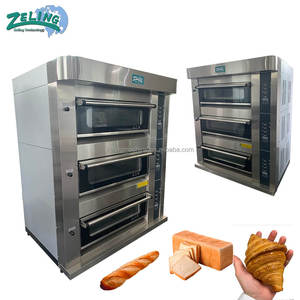 Horno Eléctrico de Panadería de Alta Calidad y Lujo, de 3 Niveles y 6 Bandejas, Horno Comercial para Pan con Función de Vapor y Base de Piedra - Product Image 4