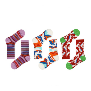 Calcetines de Mujer Estilo Renacentista, Primavera-Verano, con Relieve Tridimensional, Medios, Retro, Modernos, de Algodón Peinado, para Regalo - Product Image 5