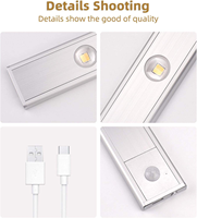 Cermin Kamar Mandi Isi Ulang USB-C dengan Sensor Gerak, Lampu LED, dan Kabinet Lampu Magnetik Nirkabel Bertenaga Baterai