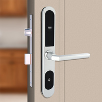 Cerradura Electrónica Digital para Puerta de Hotel con Tarjeta RFID de Alta Seguridad para Apartamentos, con Llave, Cerradura Inteligente para Puertas de Hotel