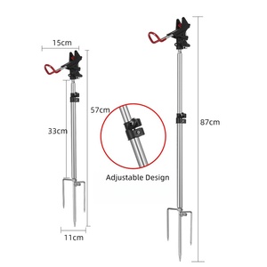 Support de <span class=keywords><strong>repose</strong></span>-<span class=keywords><strong>canne</strong></span> à pêche réglable compatible avec la lumière de pêche de nuit pour <span class=keywords><strong>canne</strong></span> à lancer à la main et longue <span class=keywords><strong>canne</strong></span> à pêche - Product Image 2