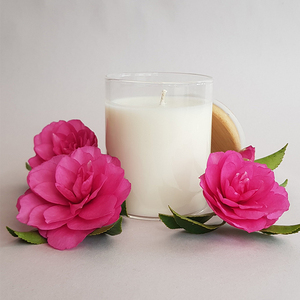 USA Free Shipping 6oz 8oz clear Empty Scented <strong>Glass</strong> <strong>Candle</strong> Containers <strong>Jars</strong> Kit Set with Bamboo Wooden Lid for Making <strong>Candles</strong> - Product Image 5