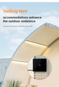 Réserves naturelles et parc Glamping Tente géodésique confortable Retraites sur pelouse et campings Tente voilier - Product Image 5