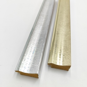 Polystyrene trang trí sáng bóng vàng bạc khung ảnh dải hình ảnh khung hồ sơ PS Vật liệu khung - Product Image 2