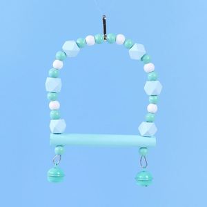 Parrot <b>Swing</b> Platform Suspension Bridge Tiger Skin Peony Xuanfeng Wooden Toy Climbing Frame Bird Springboard Bird Cage - Product Image 2