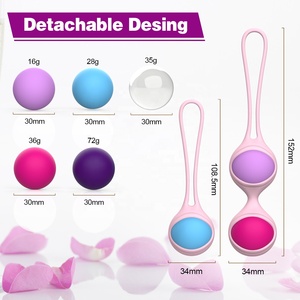 YLove Food-grade Silicone impermeabile IPX7 Non lubrificato Kegel palla <span class=keywords><strong>Trainer</strong></span> <span class=keywords><strong>Vagina</strong></span> esercizio vibratore per le donne del muscolo pelvico - Product Image 2
